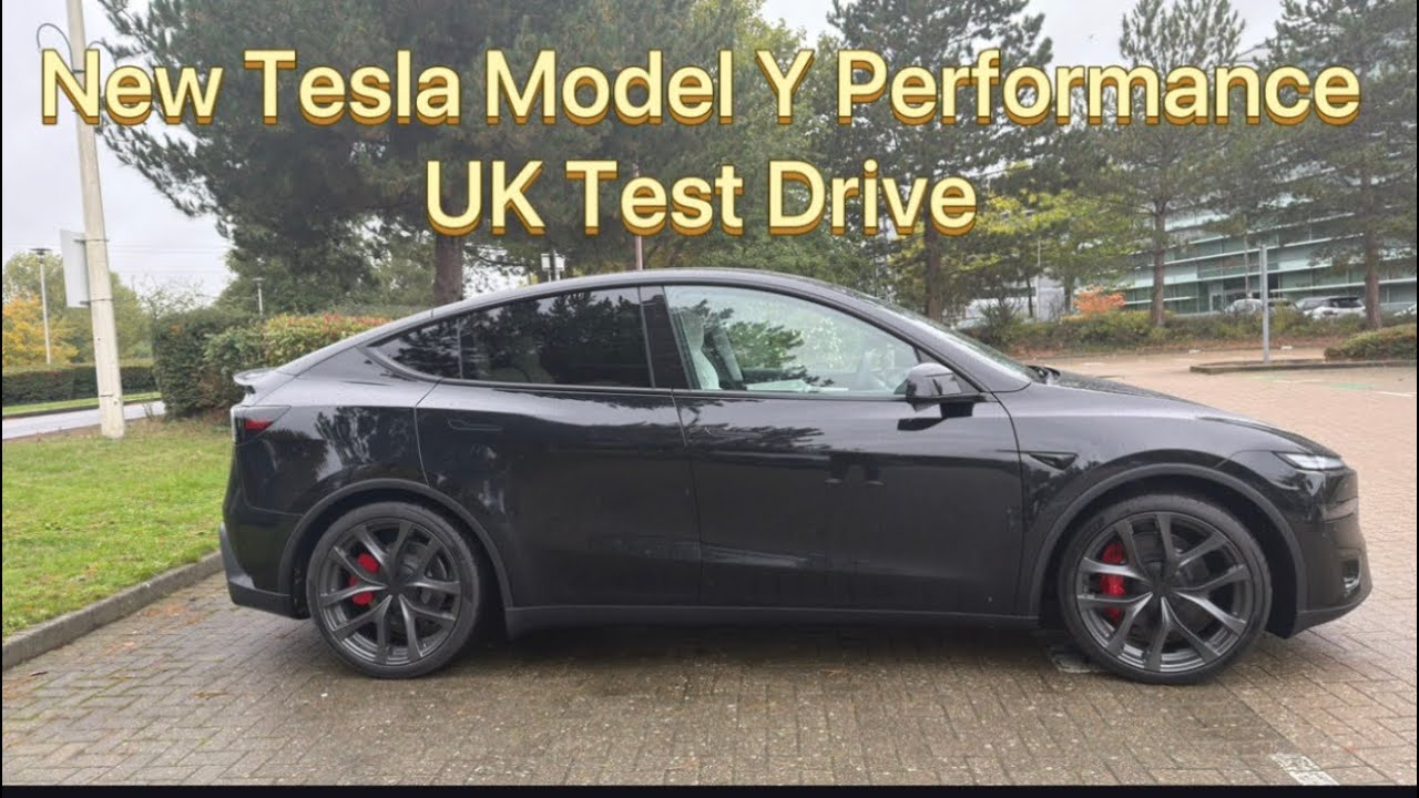 Tesla Model Y Juniper Performance 2026 года — тест-драйв в Великобритании #tesla #teslamodely #mo...