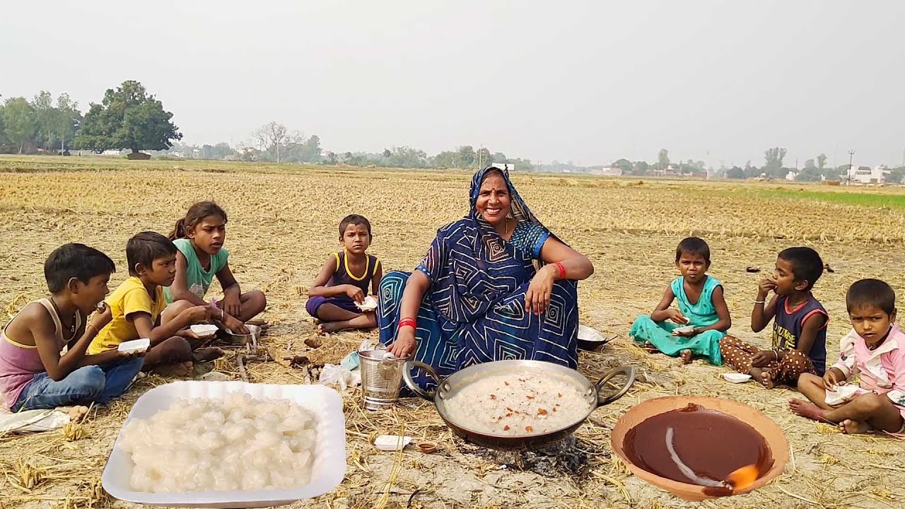 धान की कटाई करने का बाद देवी देवताओं को खेत में क्या बनाकर चढाया जाता है || Kheer recipe ||