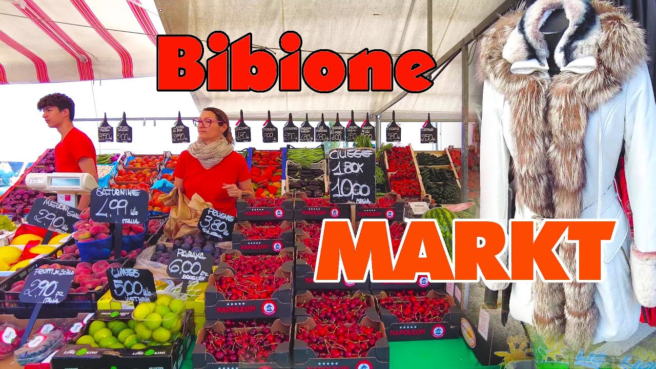 Базар в Бибионе. Цены на продукты и одежду. Bibione Markt 2022.