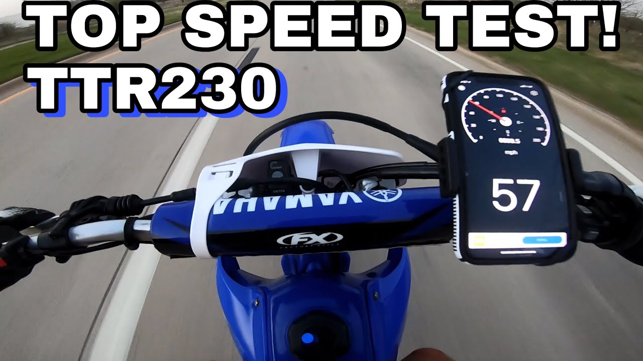 Реалистичная максимальная скорость Yamaha TTR230