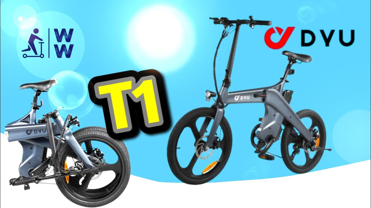 DYU T1 eKlapprad mit Drehmomentsensor, Günstig & zugelassen! 25 km/h, 250 Watt, eBike 2024