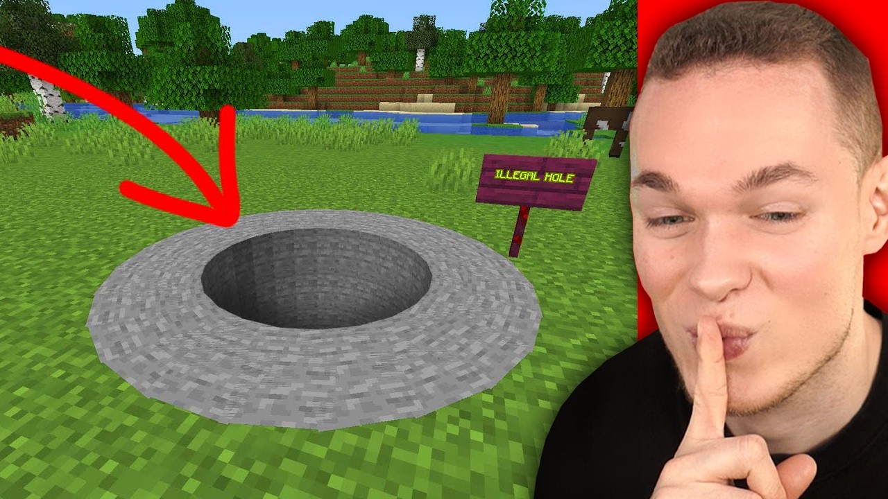 Ich BUDDEL ein LOCH durch DIE GANZE WELT in Minecraft!
