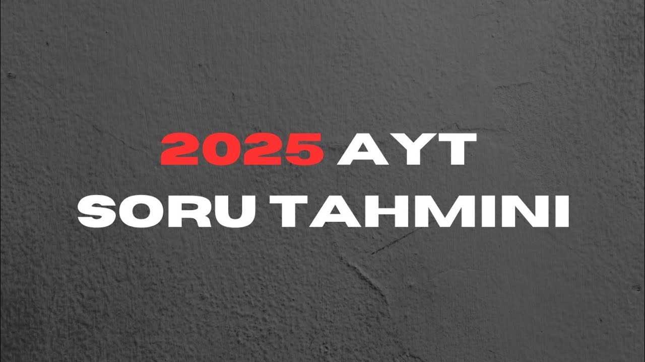 2025 AYT KİMYA TAHMİN -2-