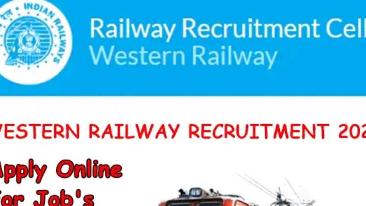 Western Railway Recruitment 2020 l RRC WR Recruitment 2020 l WR Vacancy 2020 Apply Online 177 posts