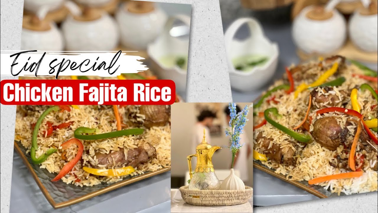 EID SPECIAL RICE RECIPE/ഈദ് നു ഈ റൈസ് ഒന്ന് ട്രൈ ചെയ്ത് നോക്കൂ/Chicken fajita rice//Febi’s