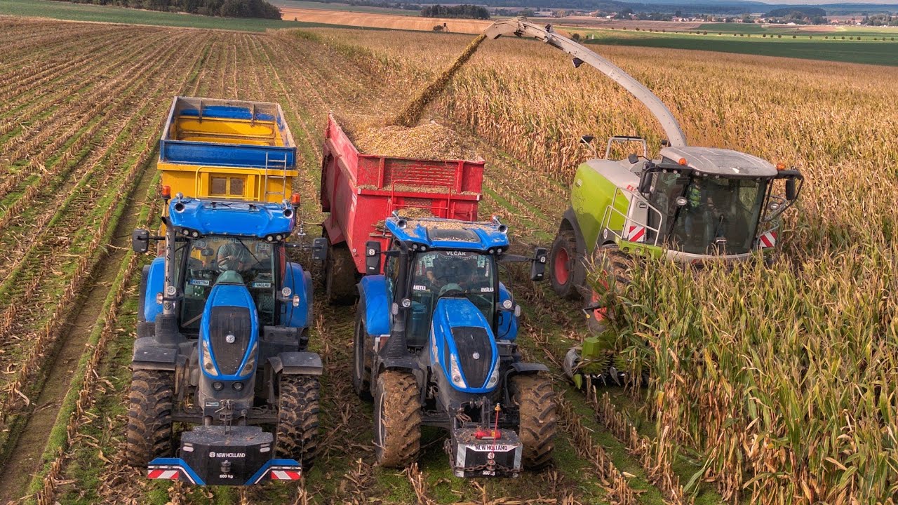 Mokré siláže pod tlakem! Claas Jaguar 950 + 2x New Holland + Tatra Phoenix v akci!