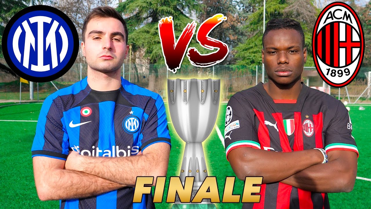 Milan VS Inter - SUPERCOPPA FOOTBALL CHALLENGE!! Off Samuel vs Gnabri