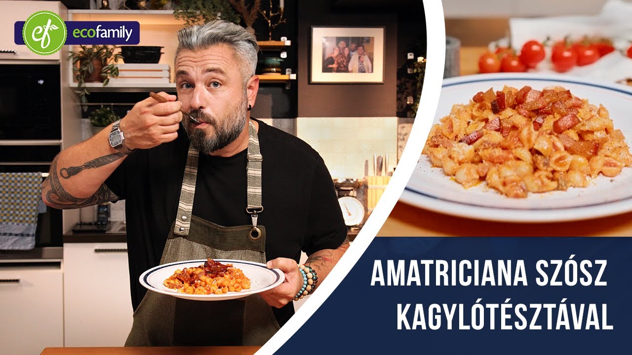 Amatriciana kagylótésztával