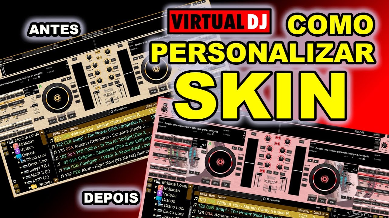 Personalize você mesmo a sua skin do Virtual Dj