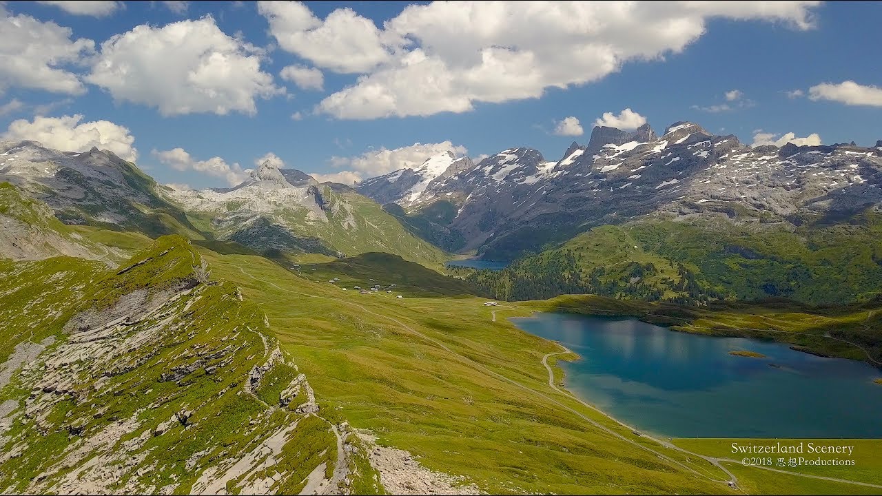 4K Bonistock Melchsee-Frutt Obwalden SWITZERLANDアルプス山脈