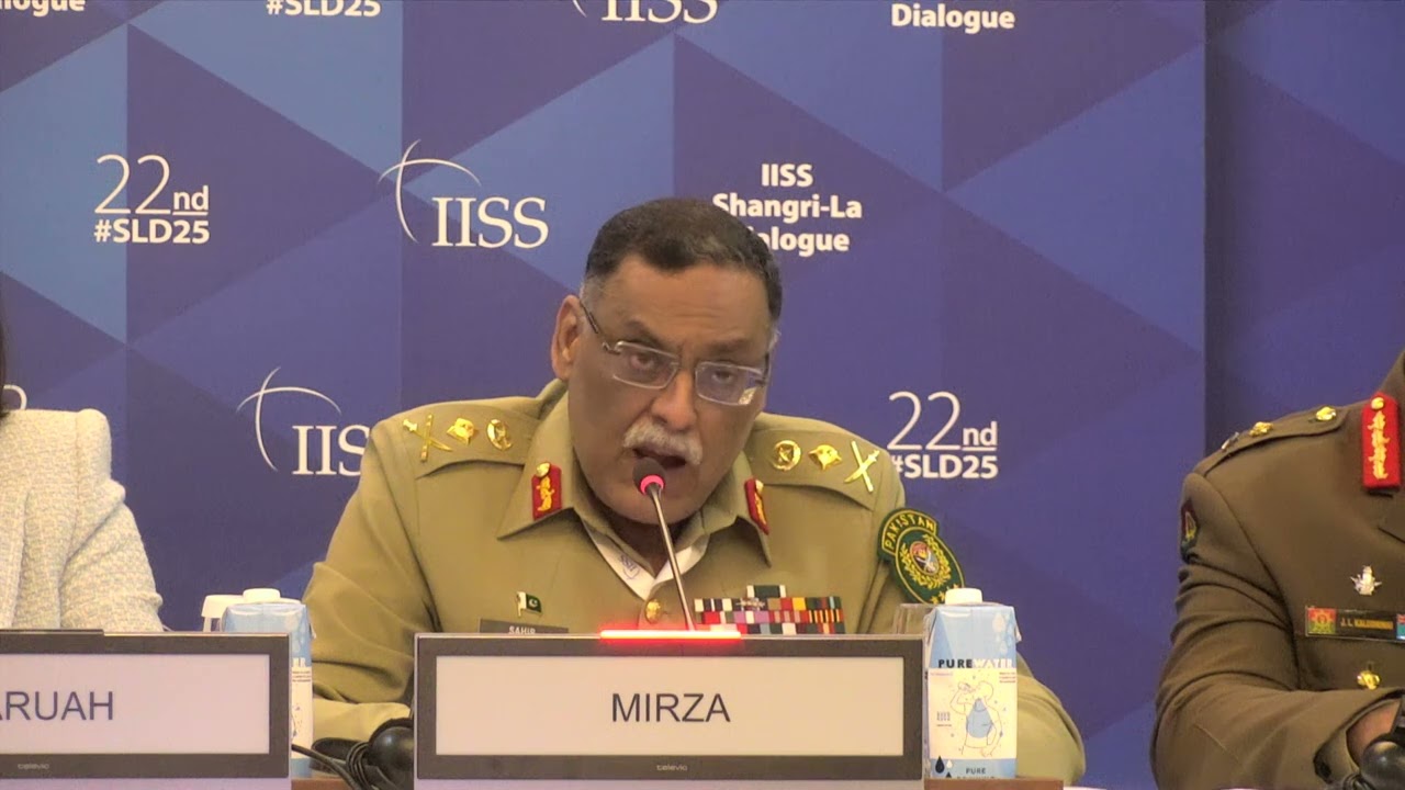 General Sahir Mirza Chairman Joint Chief of Staff Pakistan Armed Forces, at IISS Shangri La Dialog