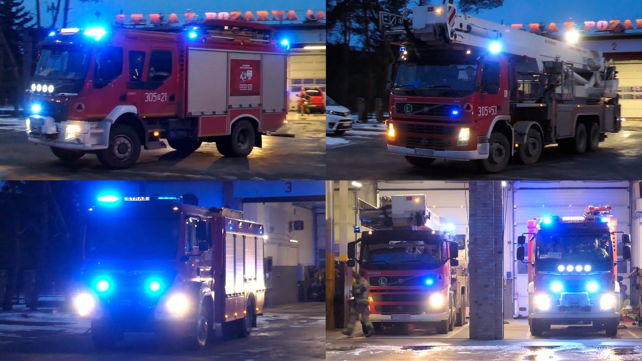 [Wielki podnośnik] Wyjazd alarmowy: 305[P]21, 25, 53 - GBA, GCBA, SH - JRG 5 Poznań