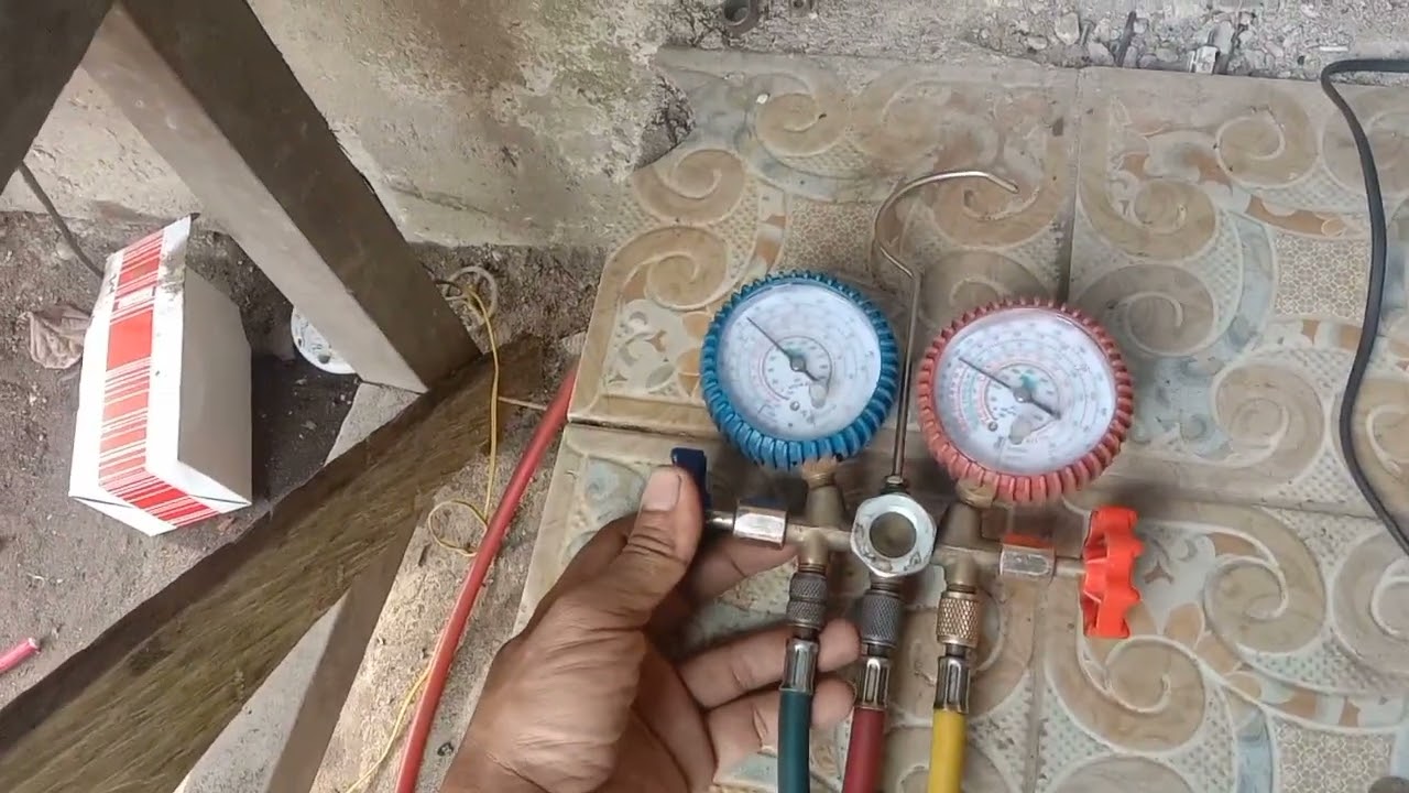 cara memindah gas LPG ke tabung lain atau ke tabung freon.