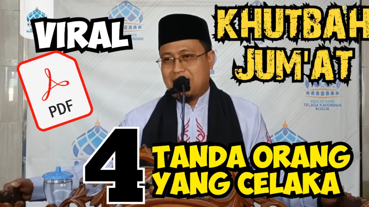 Khutbah jumat terbaik ustadz taufiqurrahman, empat tanda orang yang celaka