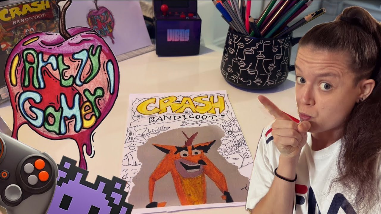 CONTINUING our Awesome CRASH BANDICOOT Art Project Ready for our GIVEAWAY! Enjoy 😃🎉