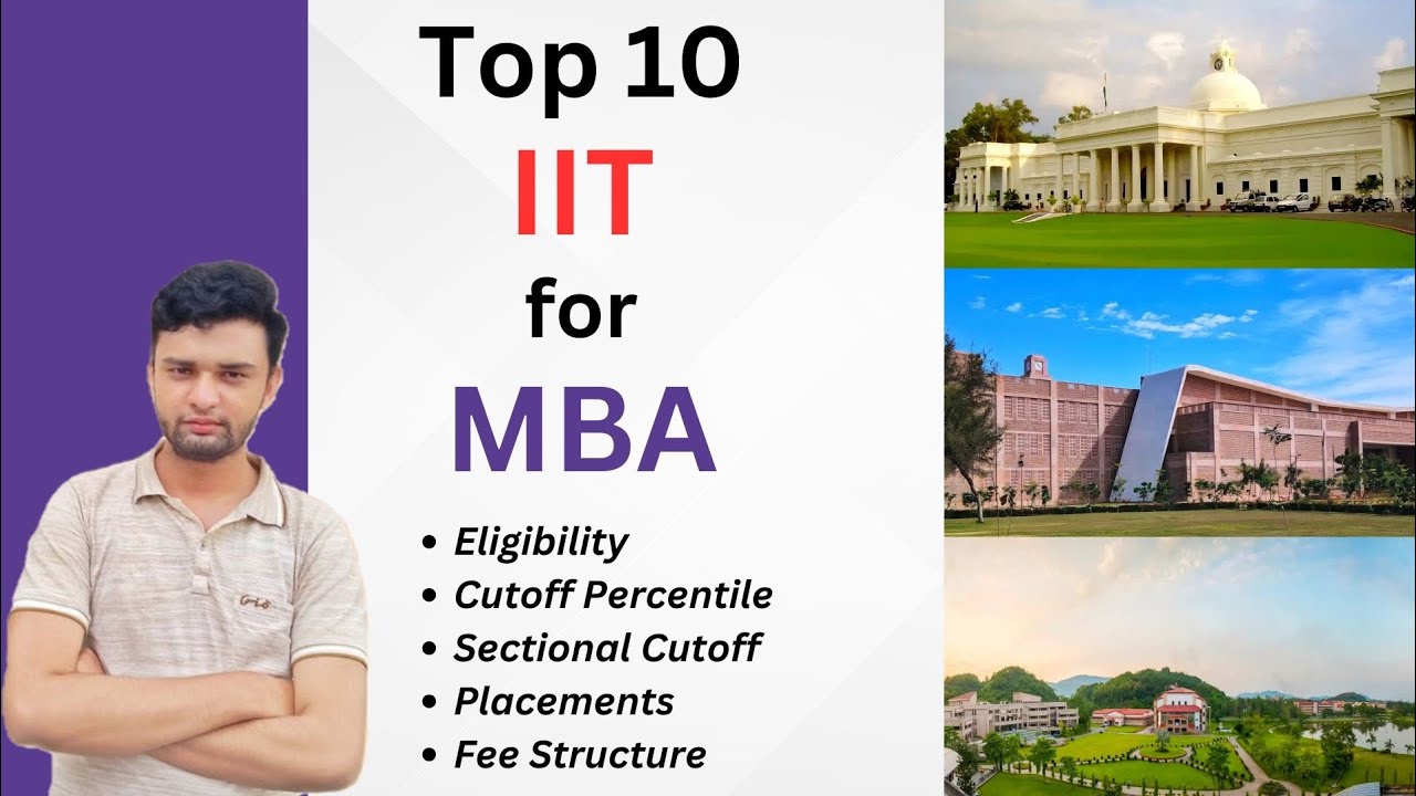 Top 10 IIT for MBA🔥 | Cutoff | Placements | Eligibility | Fee Structure