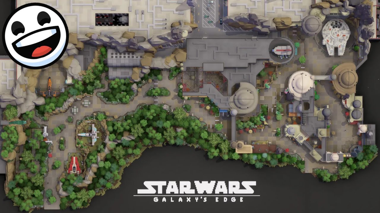Star Wars Galaxy's Edge built in Parkitect by EFG!