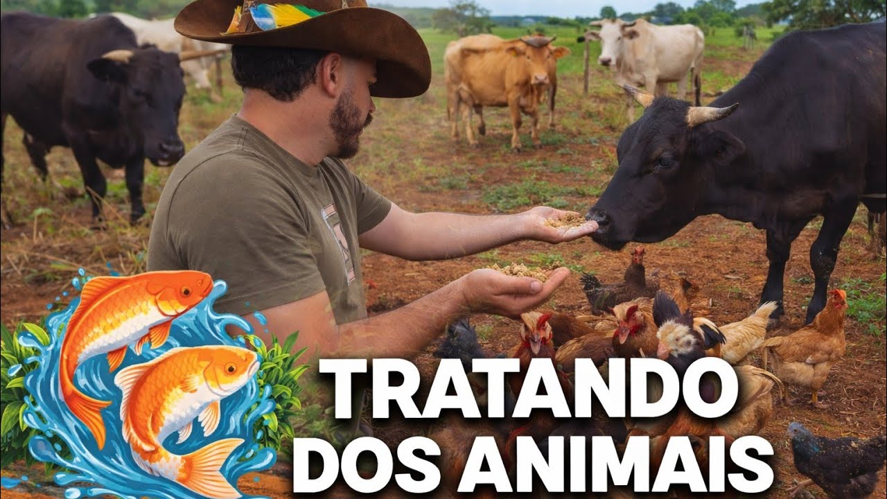 Tratando dos animais do Rancho do Bastião