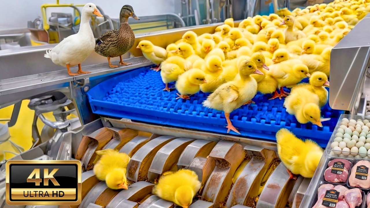 Inside The Duck Mega Factory: Egg Incubation & Meat Production (Full Process)