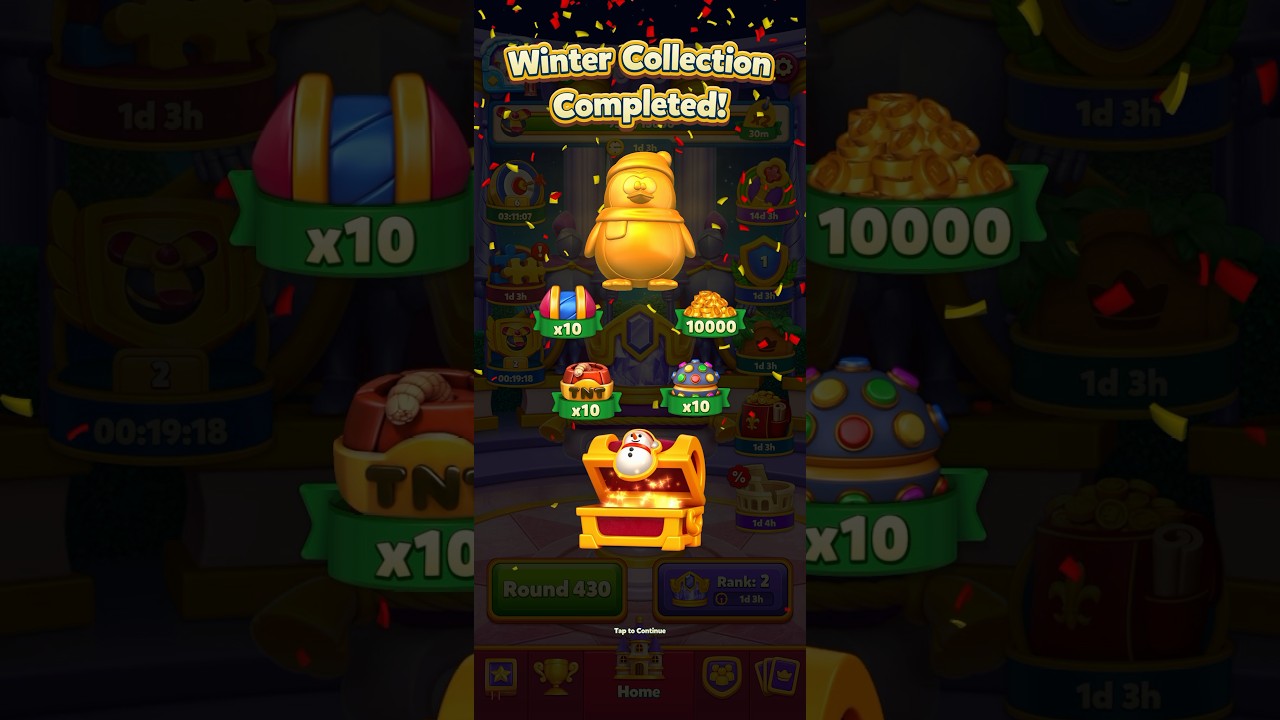 WINTER COLLECTION COMPLETED! Royal Match AREA 146: FIRE PIT 