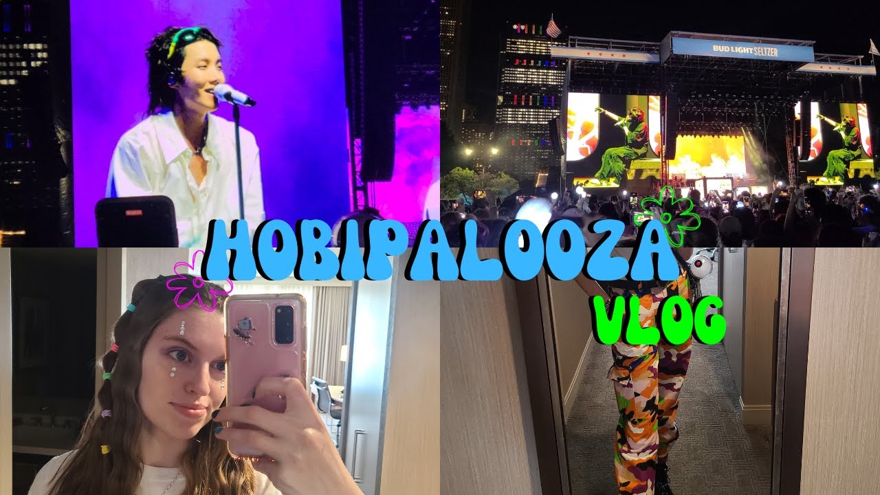 Hobipalooza Vlog!  - exploring Chicago, GRWM, j-hope is amazing