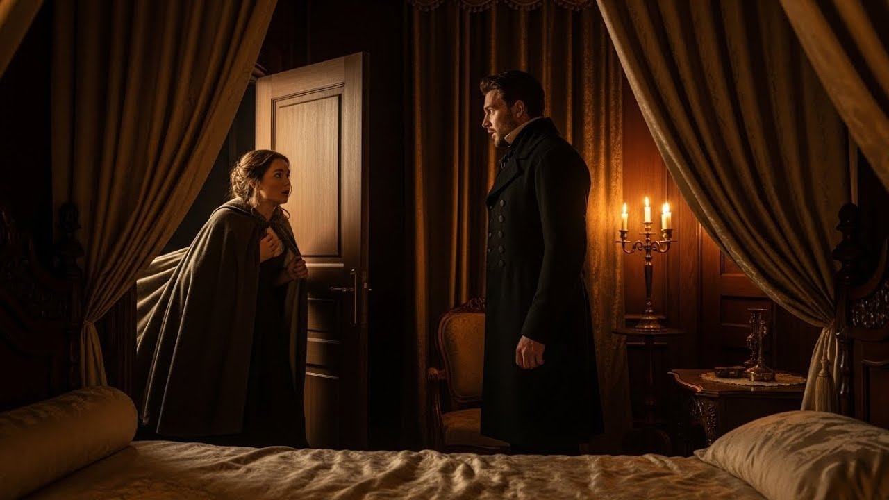 SHE RAN INTO THE BEDCHAMBER FLEEING HER EX—UNAWARE THE DUKE WAS INSIDE  WHEN THE DOOR OPENED…