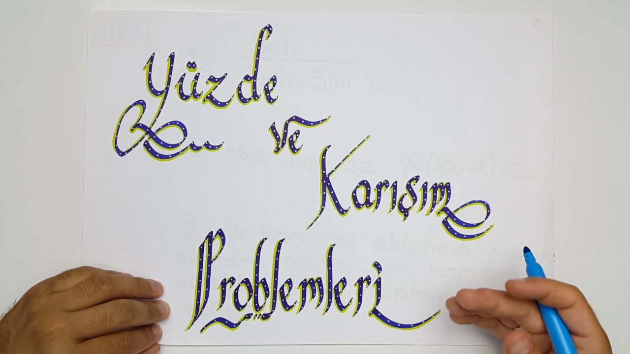 YKS- Karışım Problemleri