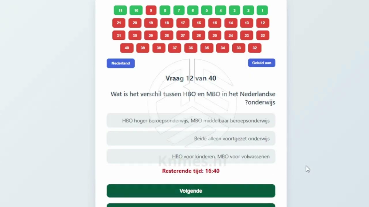 17-Volledige KNM-toets met antwoorden | التحضير لامتحان الاندماج في هولندا – Inburgeringsexamen