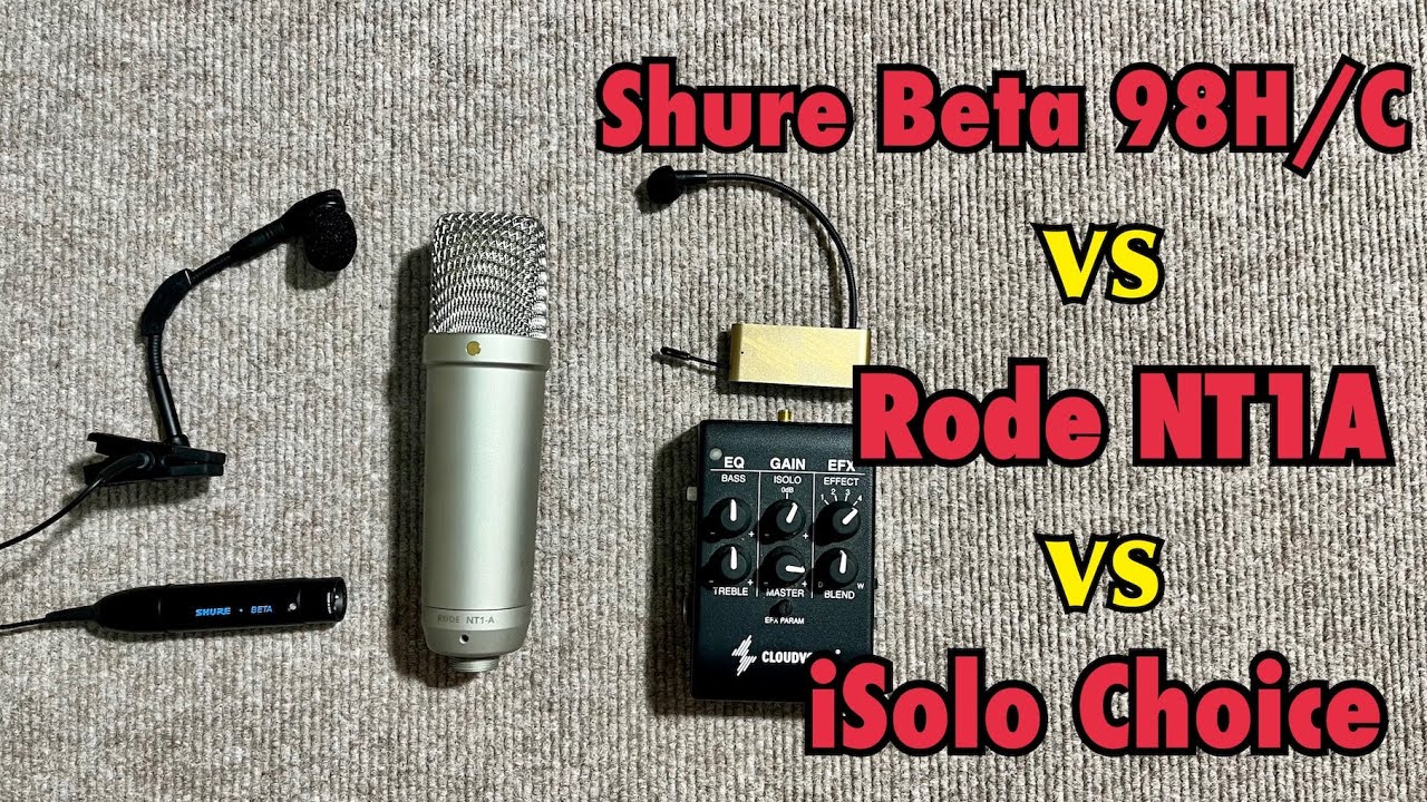 【評測系列】薩克斯麥克風推薦分享～Rode NT1A vs Shure Beta 98H/C vs Cloudvocal iSolo Choice｜Saxophone Microphone Test