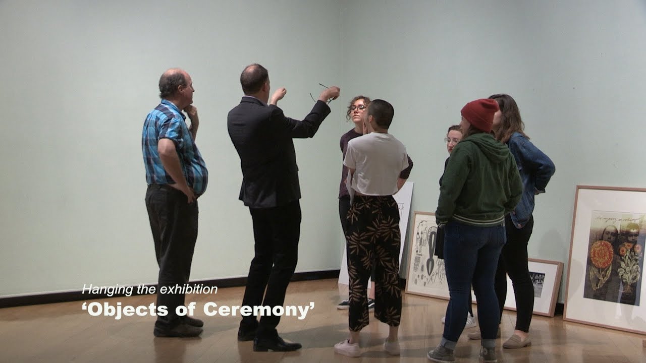 Hanging the exhibition: 'Objects of Ceremony'