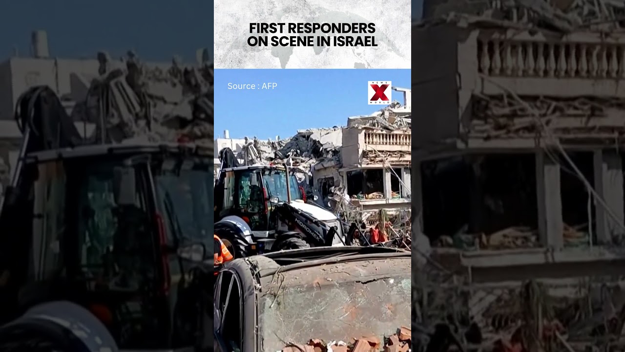 #israel | First Responders Arrive After Iranian Missile Hits Israel | NewsX World