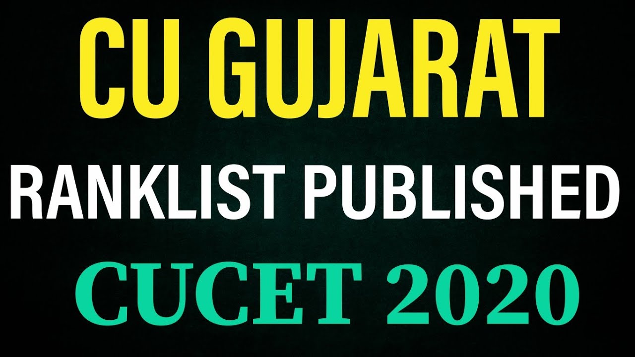 Central University of Gujarat Admission 2020 | 1st Ranklist Published