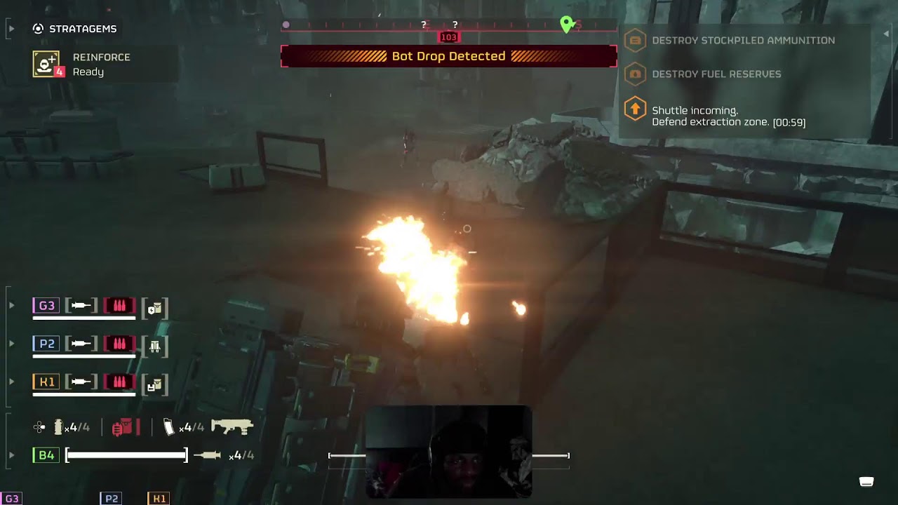 Playing max difficult HELLDIVERS 2