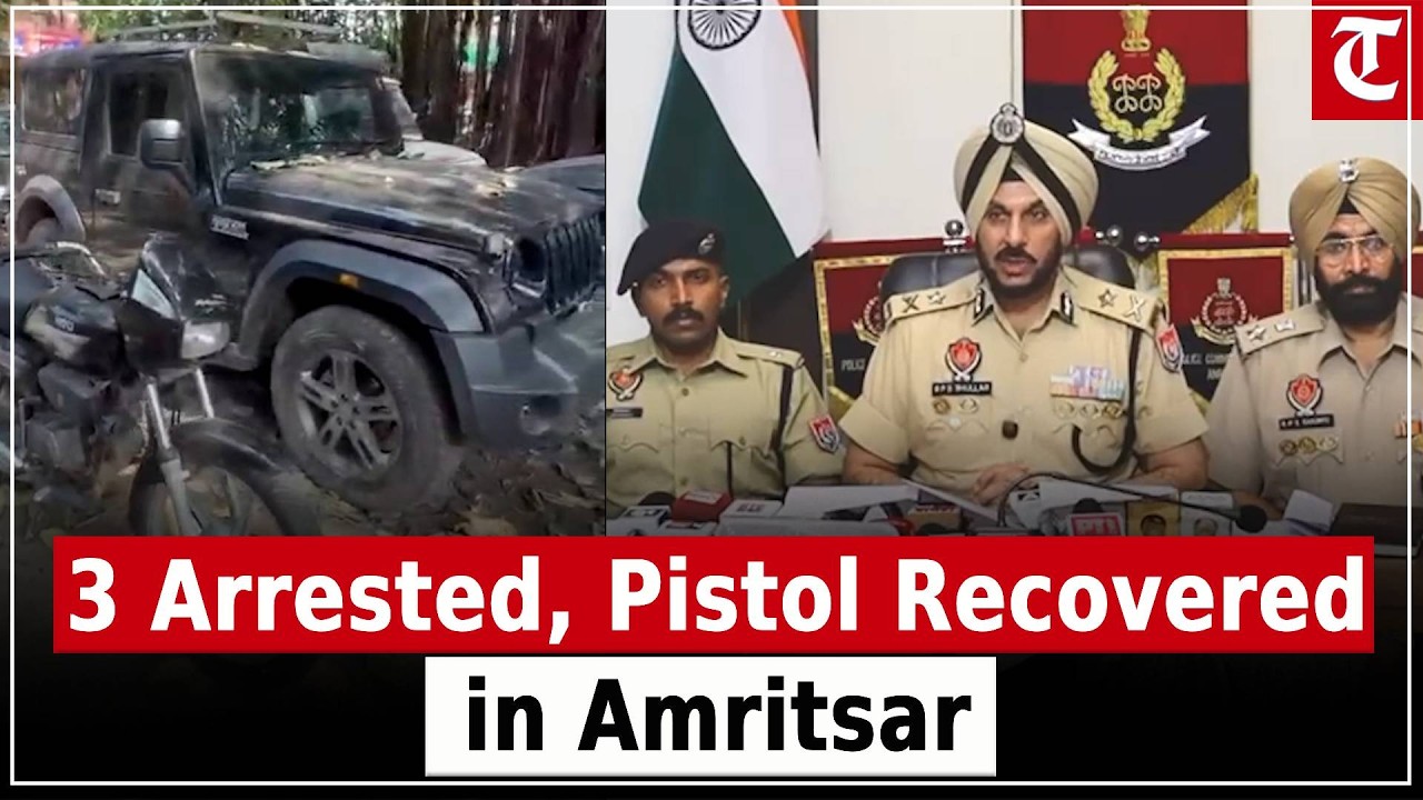 Amritsar Police Arrest 3 Accused, Recover Pistol: CP Gurpreet Singh Bhullar
