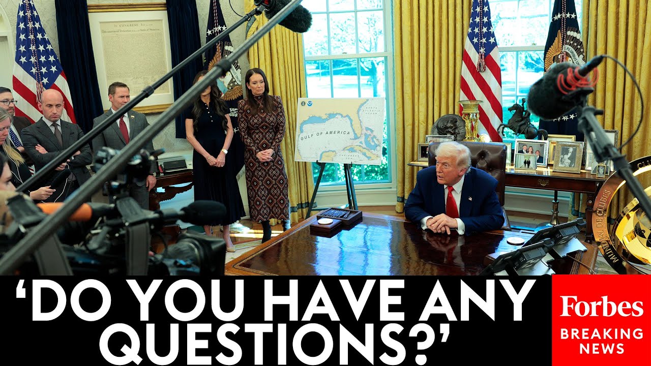 FULL OVAL OFFICE GAGGLE: Trump Takes Question After Question Following Shock 90-Day Pause On Tariffs