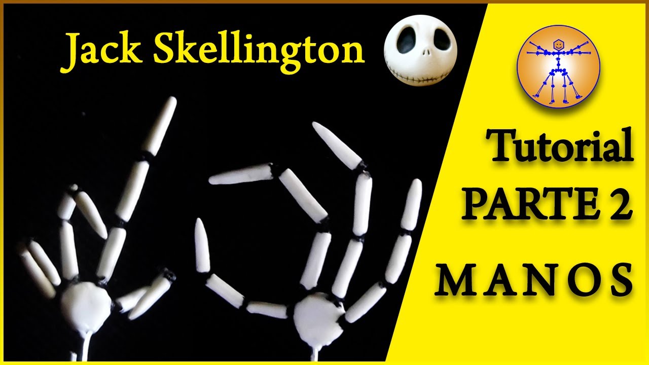 Tutorial Jack Skellington Parte 2 Manos Articuladas de Alambre Fino para Stop Motion, Falanges