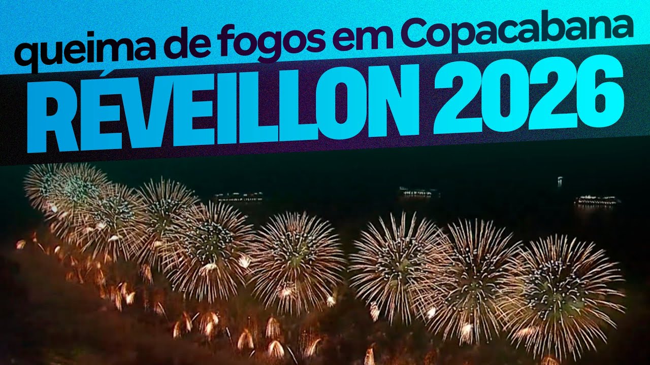 RÉVEILLON 2026: VIRADA DO ANO + QUEIMA DE FOGOS NA PRAIA DE COPACABANA // TV Globo