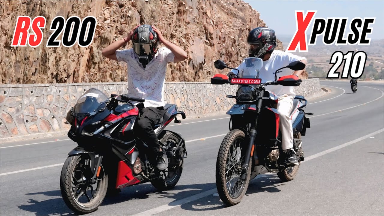 Hero Xpulse 210 vs 2025 Pulsar RS 200 Drag race🔥 | ye ummeed nhi thi Bajaj se🥲