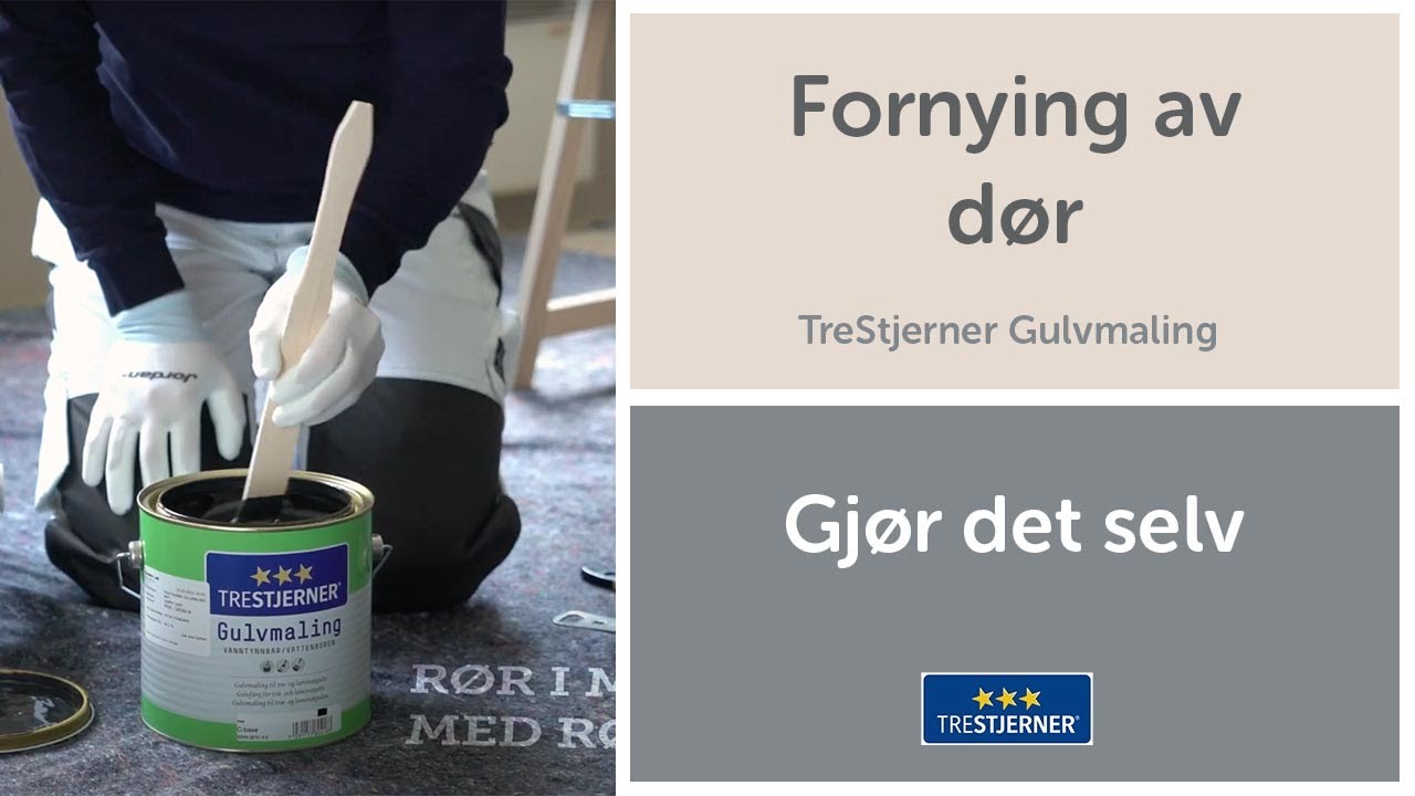Male dør - hvordan male dører inne