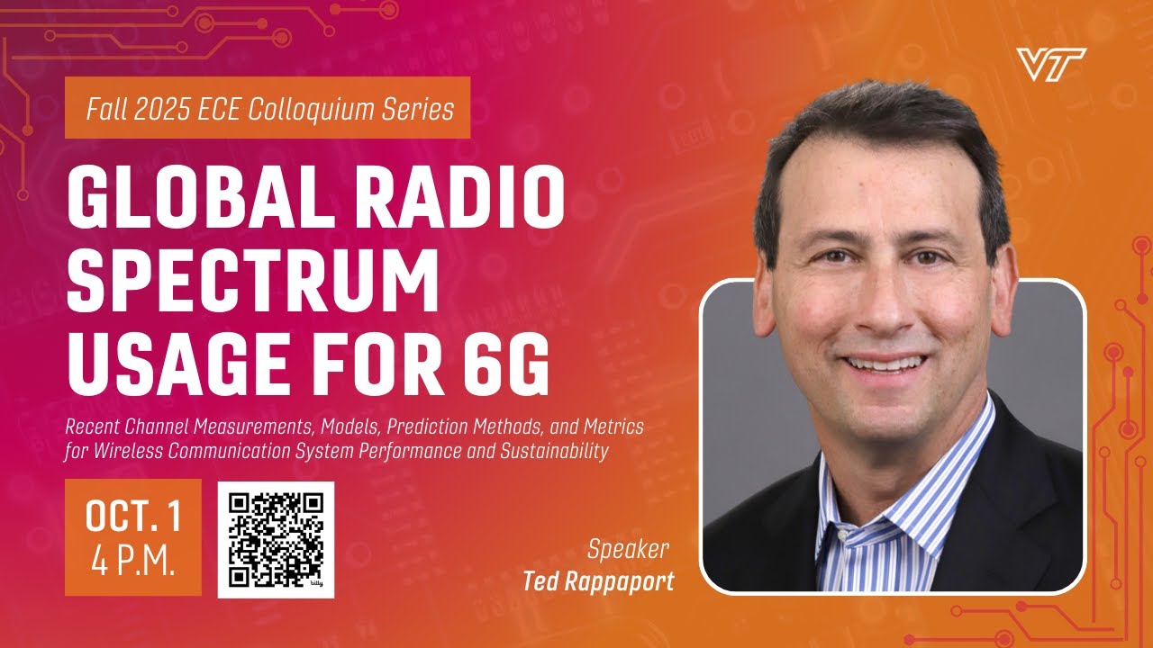 Ted Rappaport “Global Radio Spectrum Usage for 6G” Virginia Tech ECE Colloquium