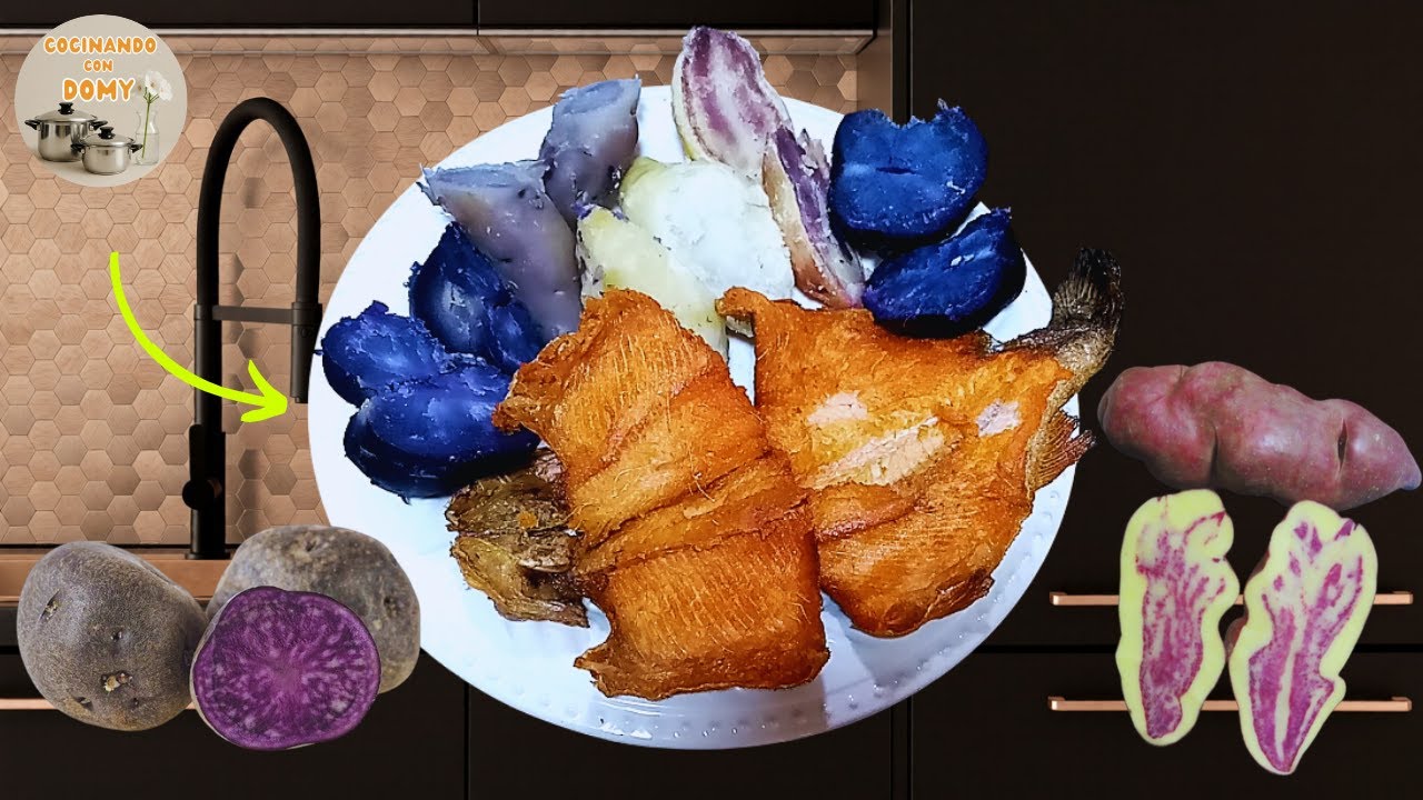 ¿Has probado la 🐟TRUCHA FRITA con 🥔PAPAS NATIVAS? | COCINANDO CON DOMY