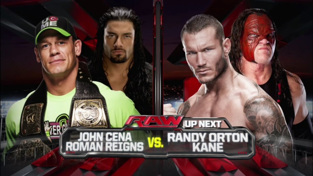 John Cena & Roman Reigns Vs Randy Orton & Kane - WWE Raw 30/06/2014 (En Espa&ntilde;ol)
