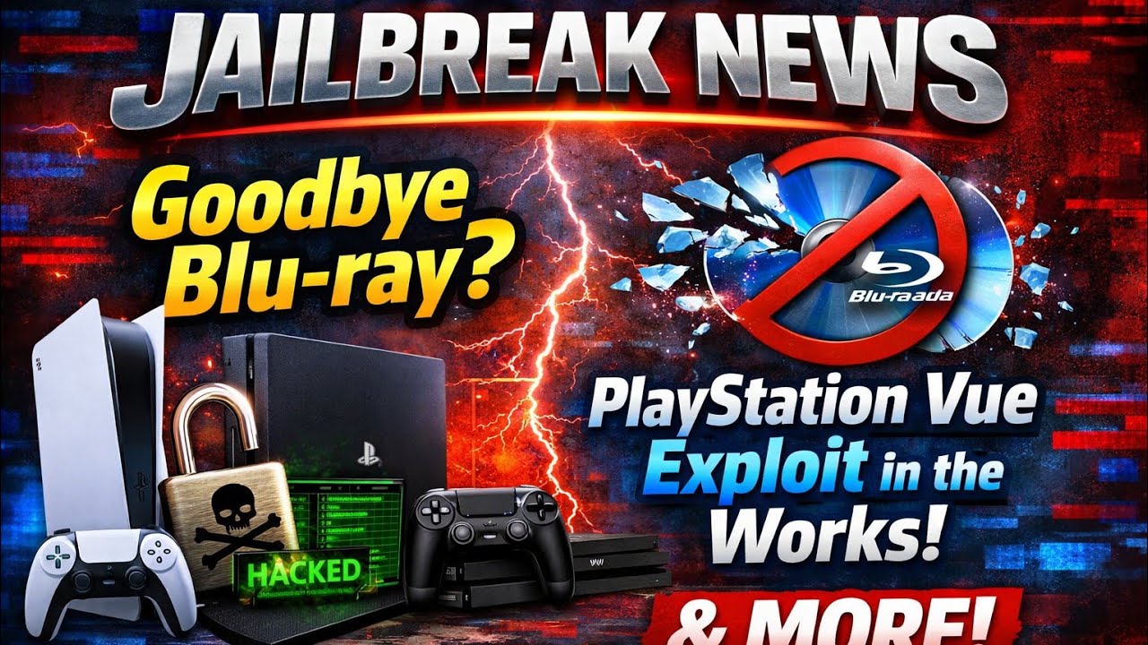 PS4/PS5 Jailbreak News: Goodbye Blu-ray? PlayStation Vue Exploit in the works & More!