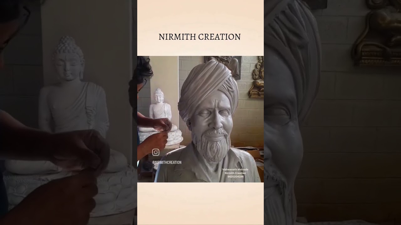 Portrait Sculpture - Nirmith Creation #sculpture #trending #statue #viral #artwork #womensday