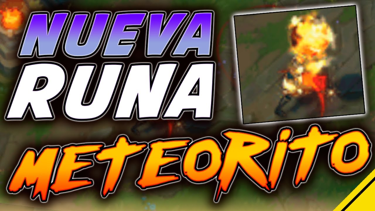 &iquest;QU&Eacute; ES ESTO? METEORITO - Nueva RUNA | League Of Legends LOL Noticias