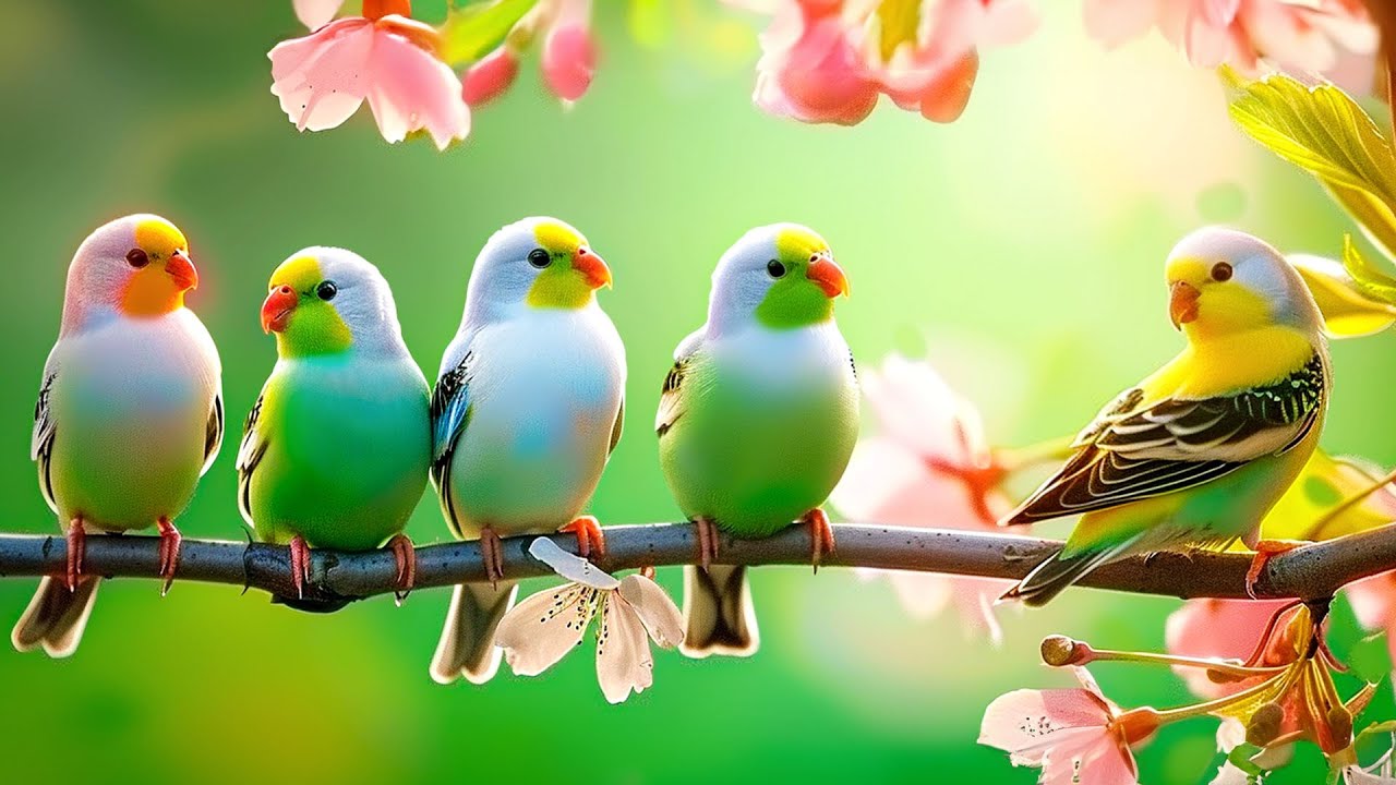 Пение птиц 4K~ Пение птиц успокаивает сердце и разум 🌿 Расслабляет нервную систему, исцеляет все ...