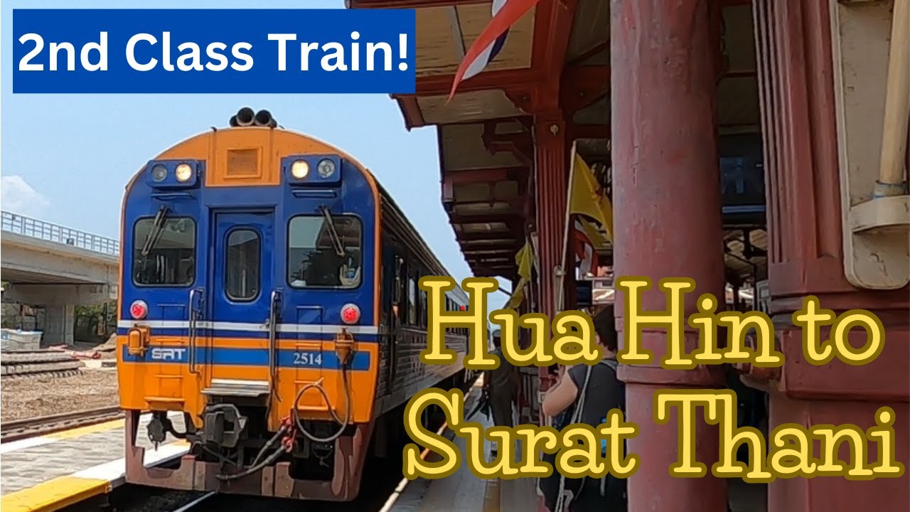 THAILAND TRAIN JOURNEY 🇹🇭  Train from Hua Hin to Surat Thani. Ep35