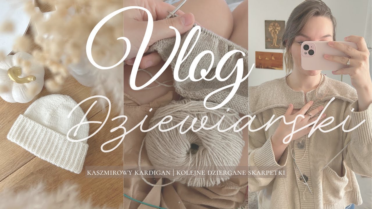 Kardigan z kaszmiru | Ile dziergałam w listopadzie | Świąteczne skarpetki - nowy wzór