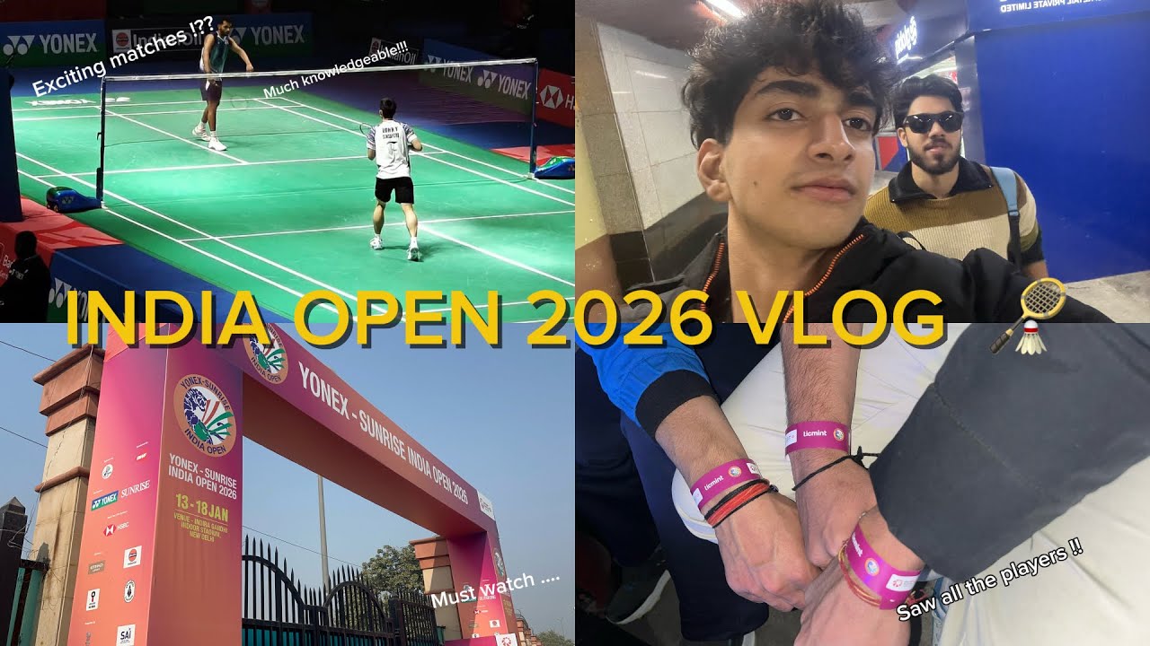 India Open 2026 Vlog | International Tournament| WR 10 sitting next to me!!!