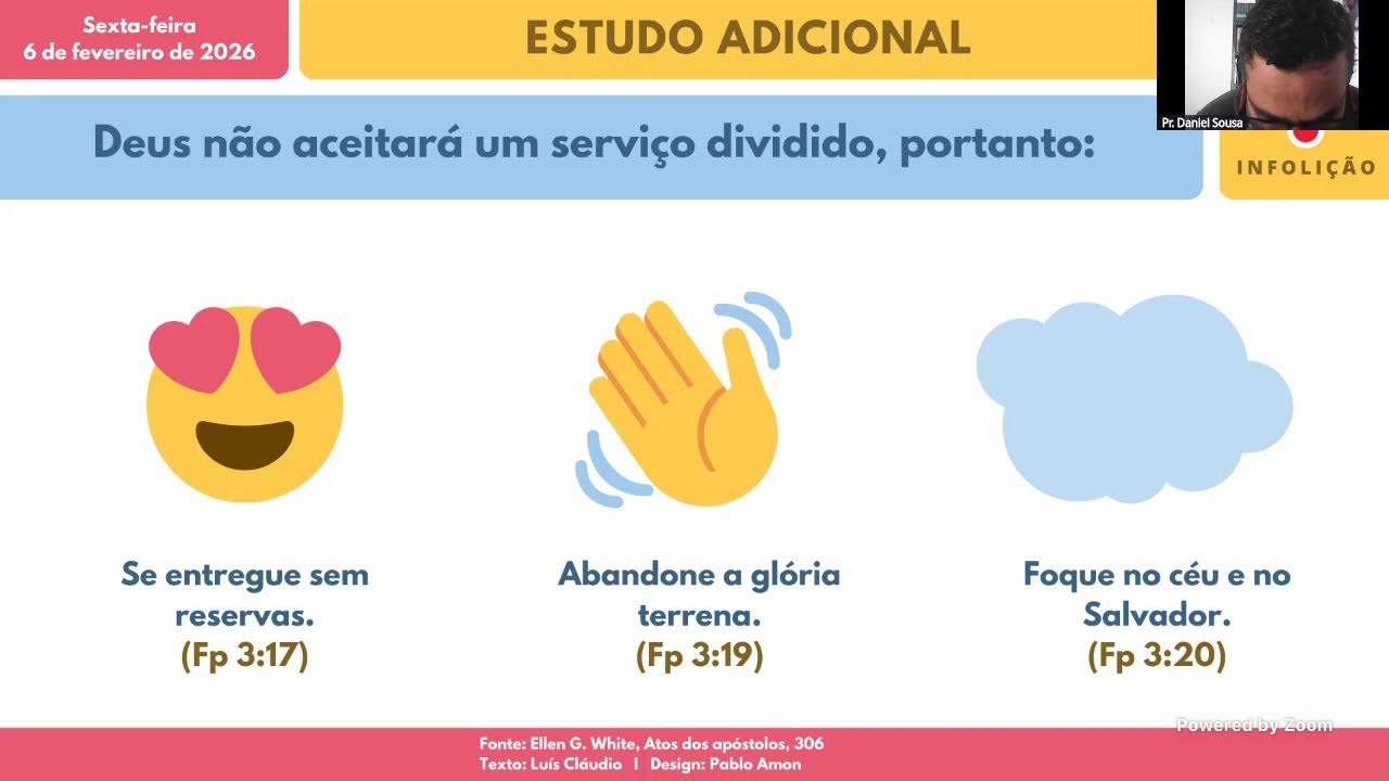 recapitulação da lição da Escola Sabatina  07/02/26